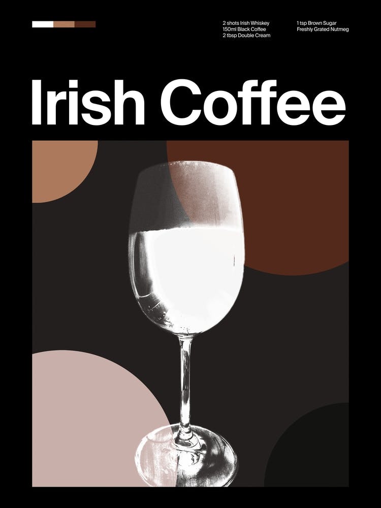 Mid-Century Dunkler Irish Coffee