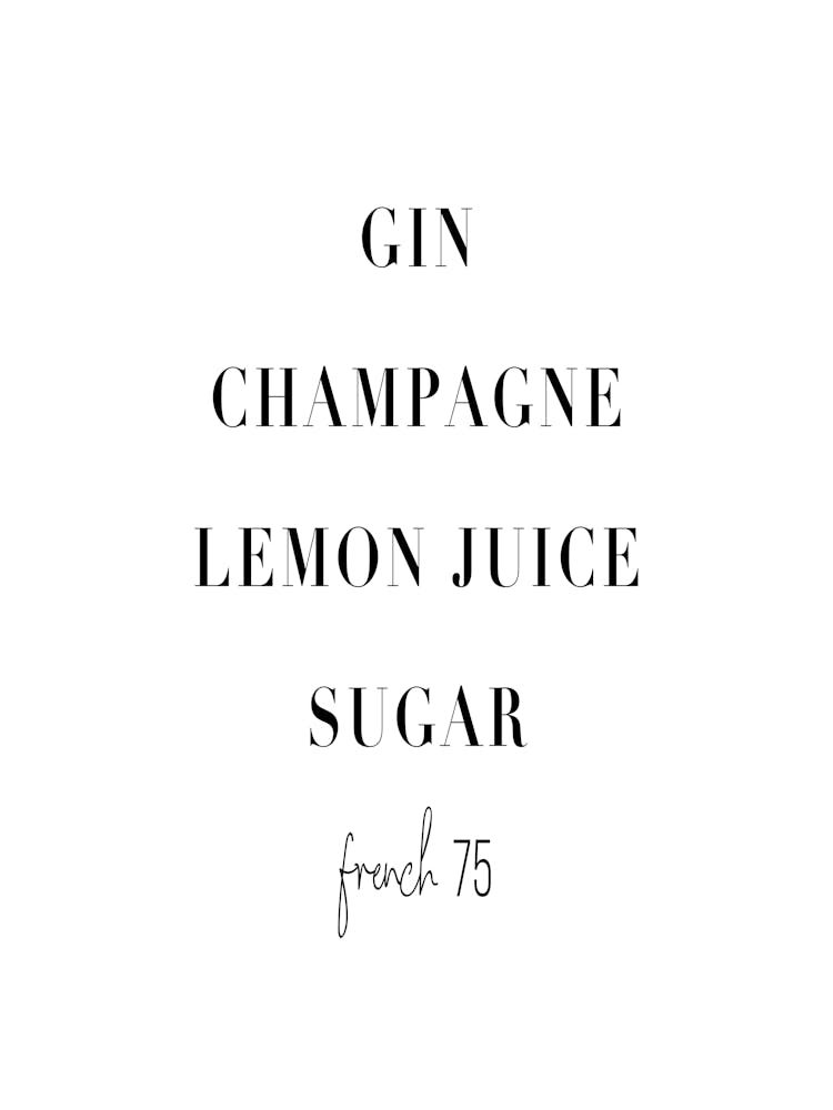 French 75 Cocktail Recipe