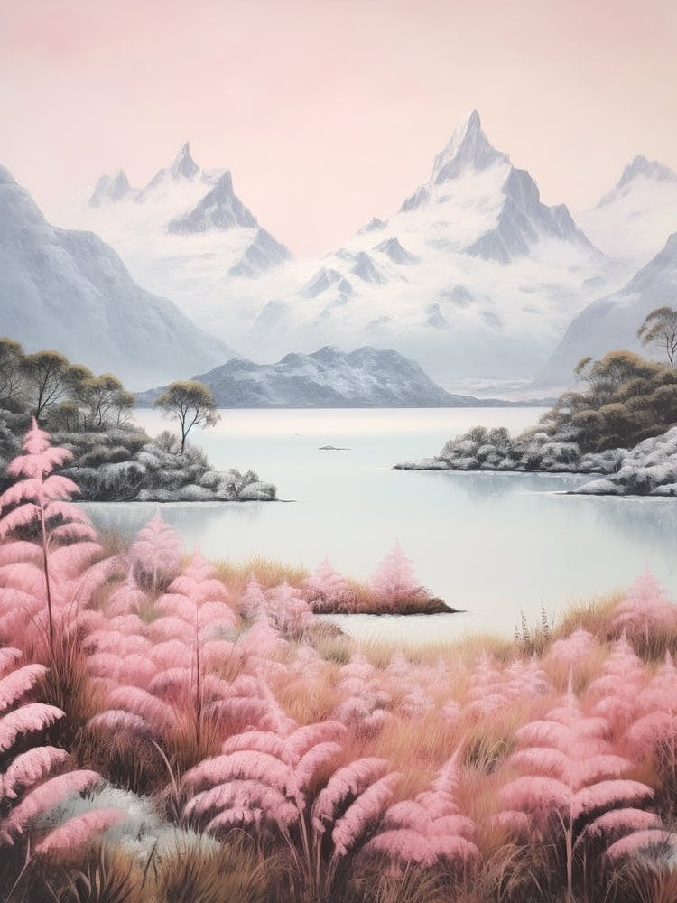 Dreamy Winter Painting Fiordland National Park New Zealand 3