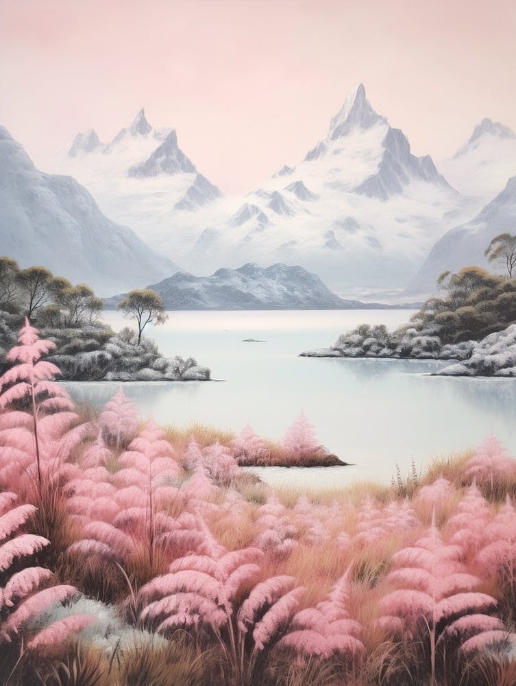 Dreamy Winter Painting Fiordland National Park New Zealand 3