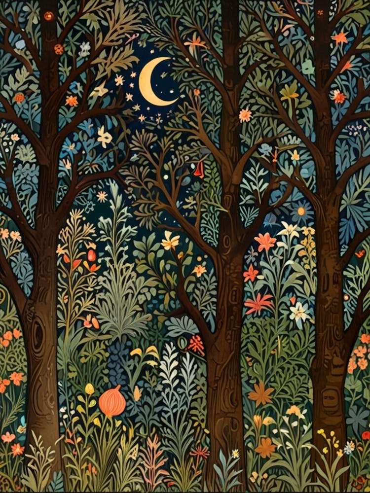 William Morris Forest At Night 40