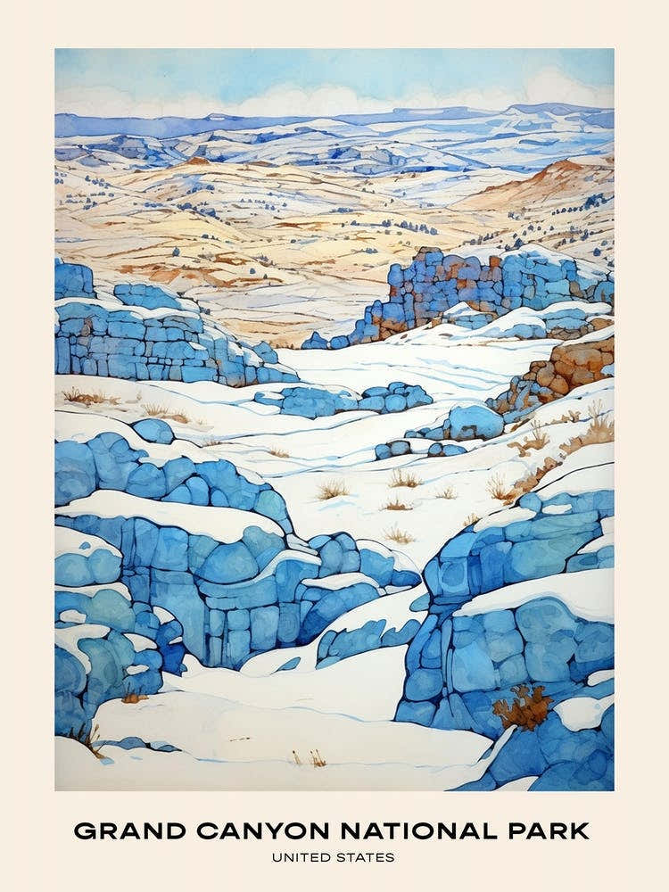 Grand Canyon National Park United States 1 Poster