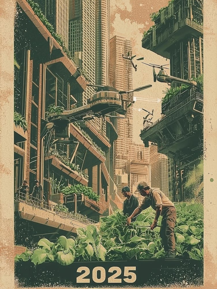 Aihrgdesign A Visionary Poster Depicting Green Skyscrapers An B2766dd1 Dda6 41d4 9ff9 4d38ebd96f2a 1