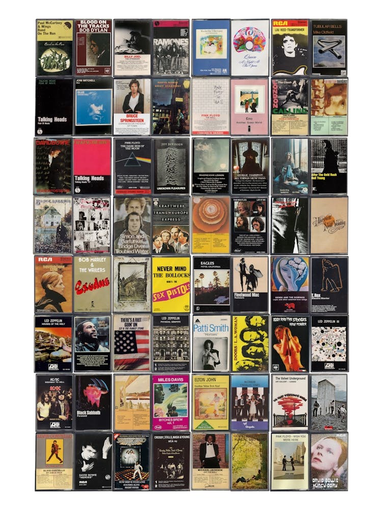 1970s Music Print - Retro Cassette Covers