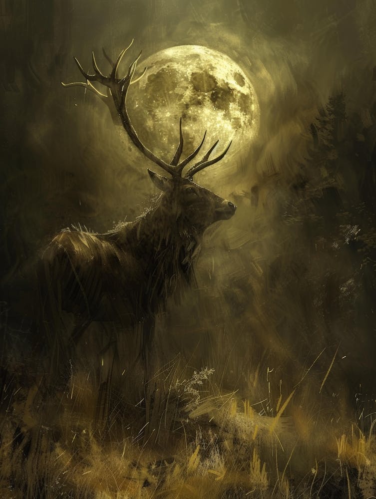 Deer In The Moonlight 7