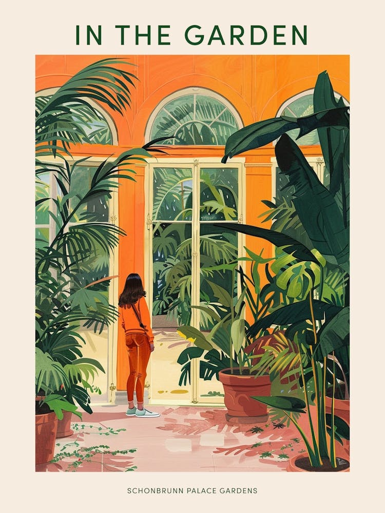 In The Garden Poster Schonbrunn Palace Gardens Austria 5