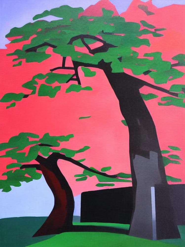 Pagoda Tree Tree Cubist