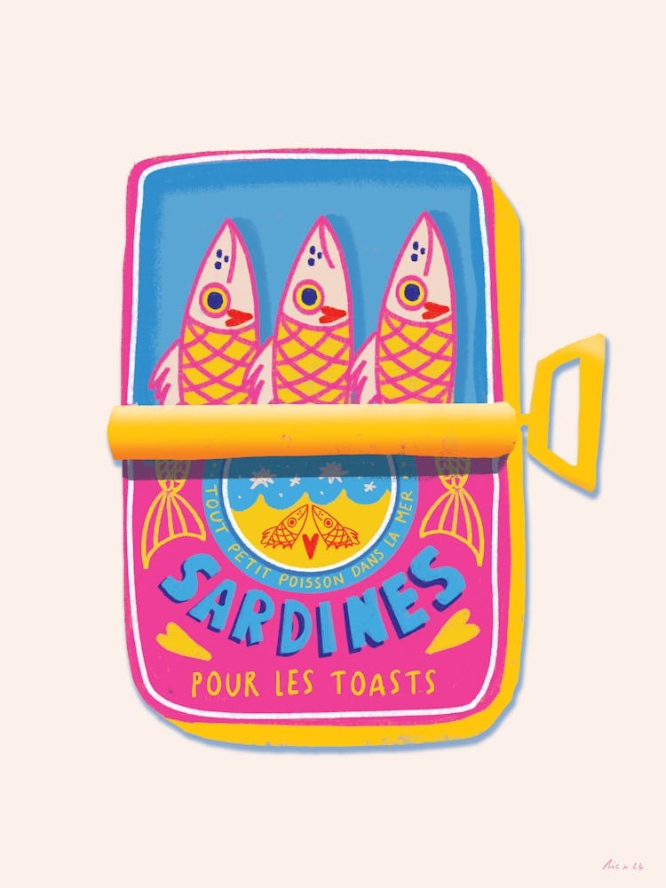 Sardines Tin Pop Colour