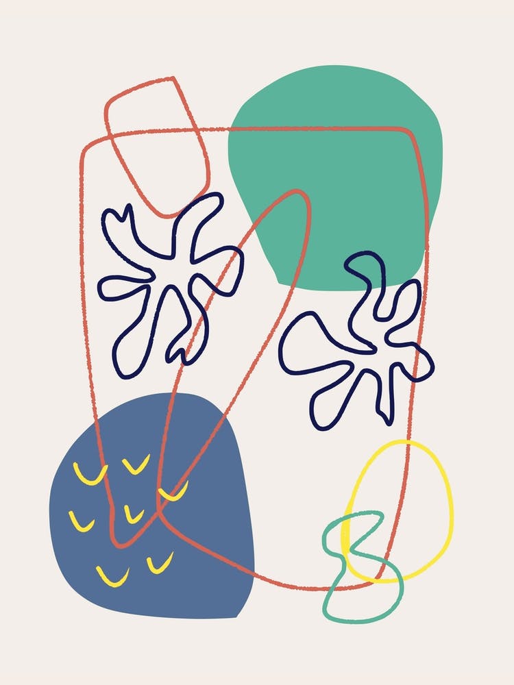 Abstract Corals And Pebbles