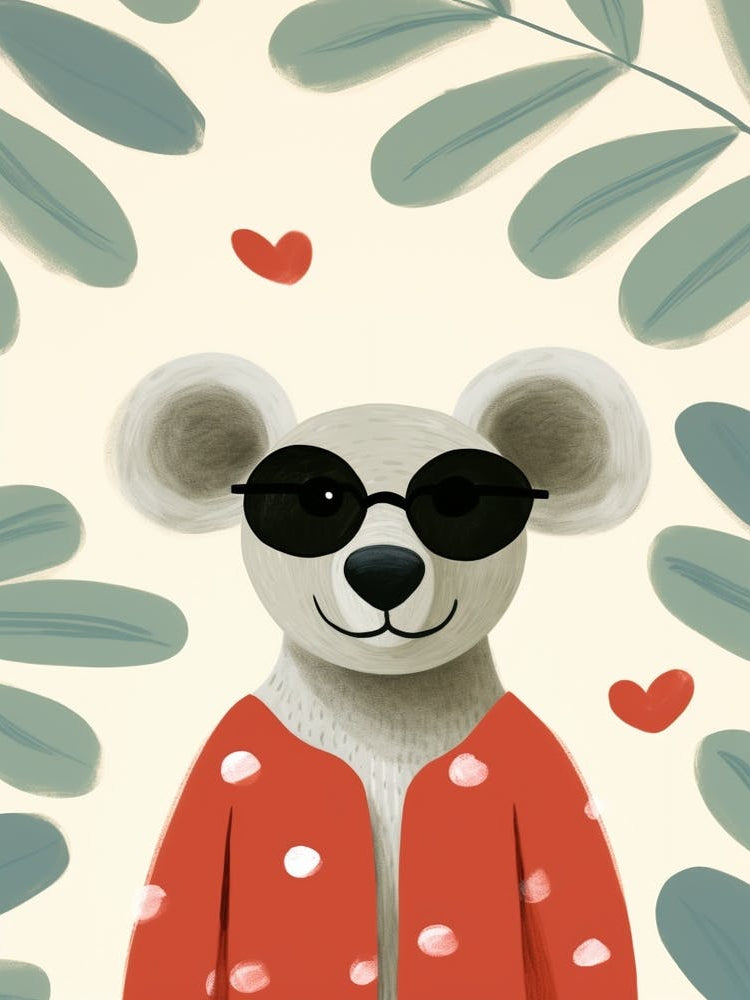 Little Koala 3 Wearing Sunglasses