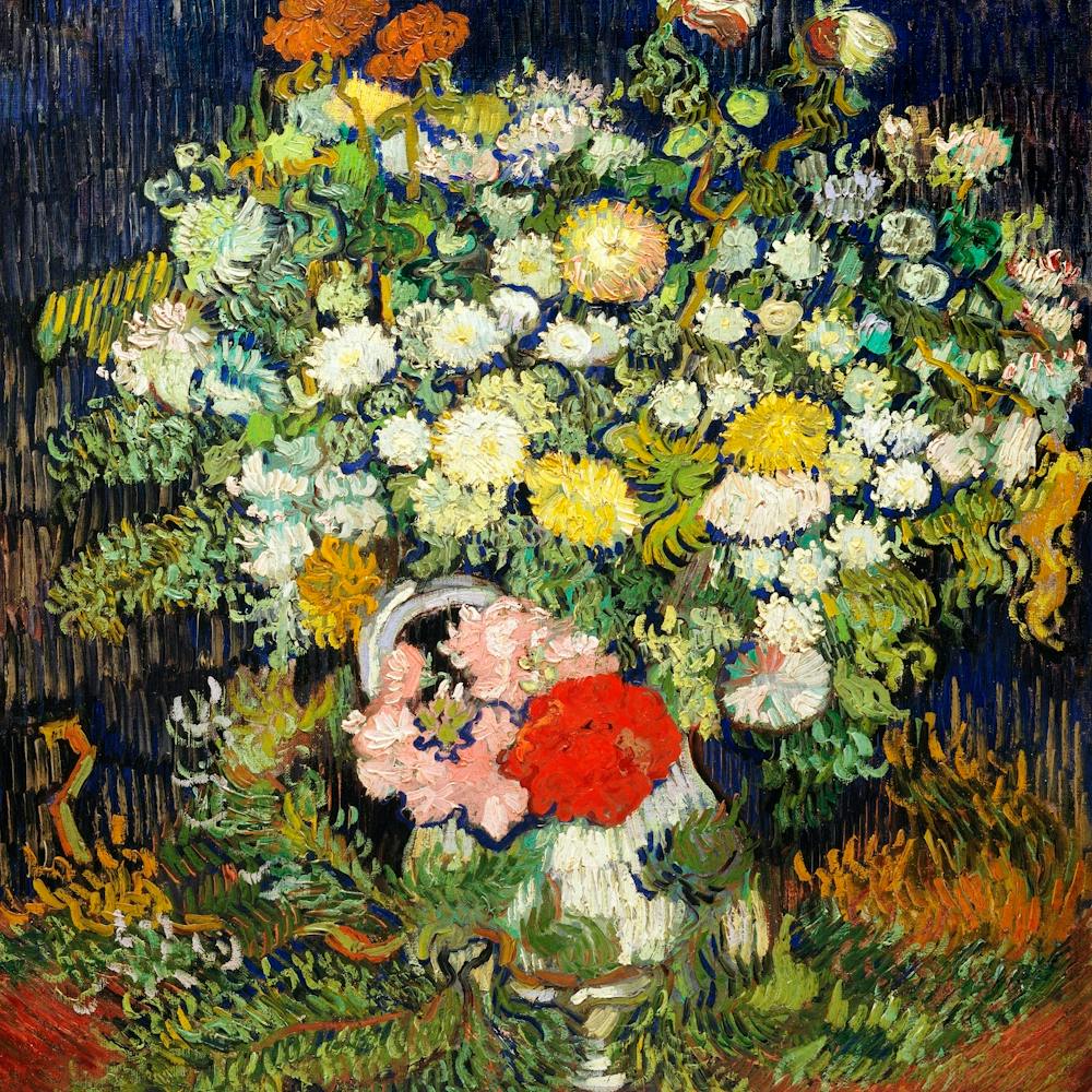 Bouquet Of Flowers In A Vase (1890) By Vincent Van Gogh