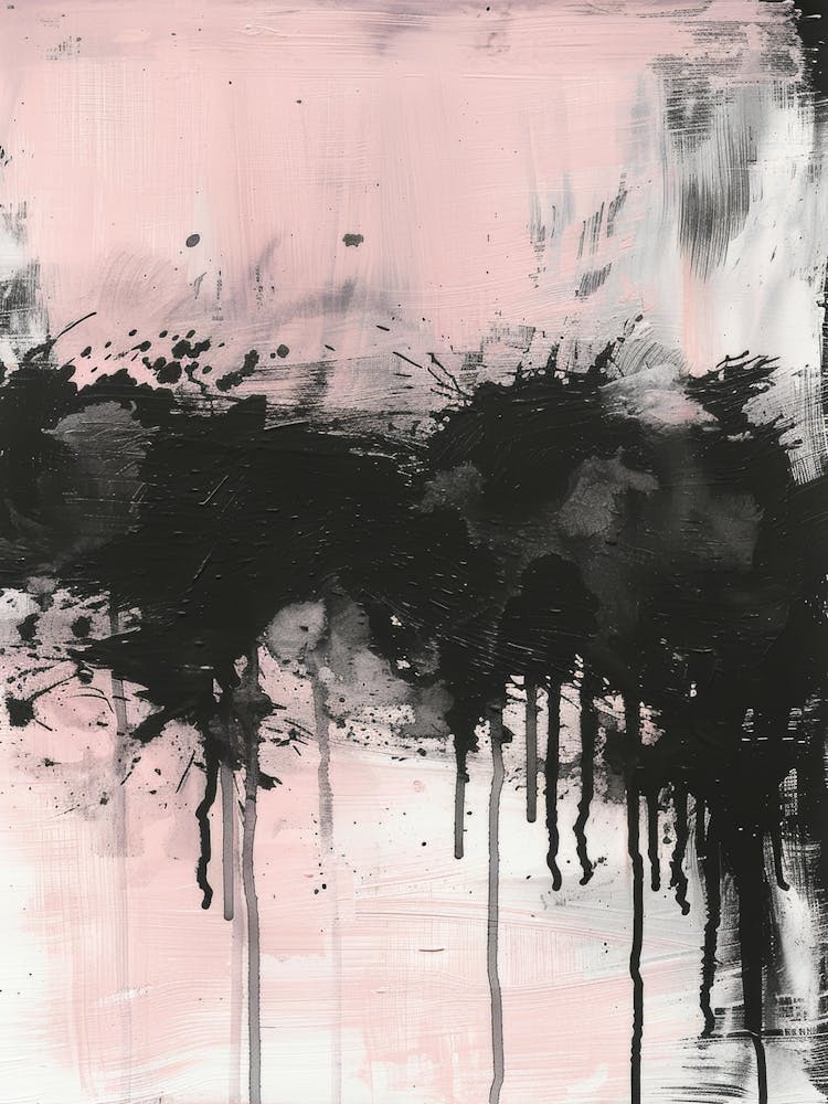 Abstract In Black And Pink