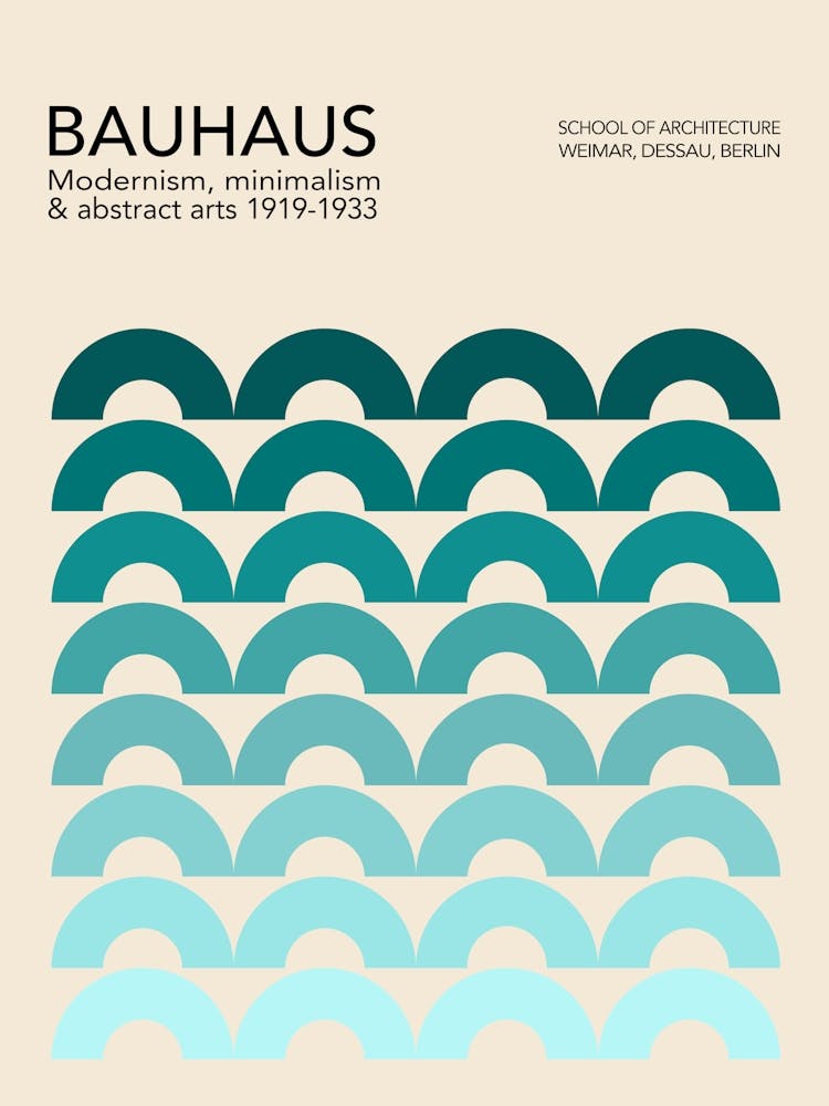 Blue Bauhaus Arches