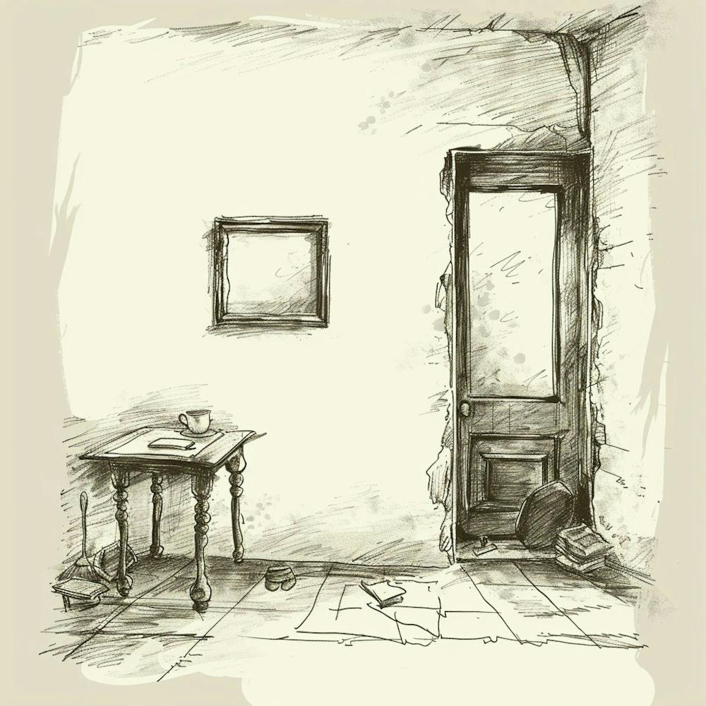 Sketch Of A Room