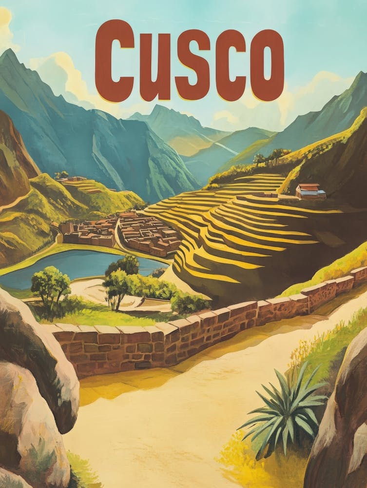 Aihrgdesign Ein Mid-Century Modern Reiseplakat für Cusco Show 0baaad06 6307 44e6 A04e 147930b6cce7 2