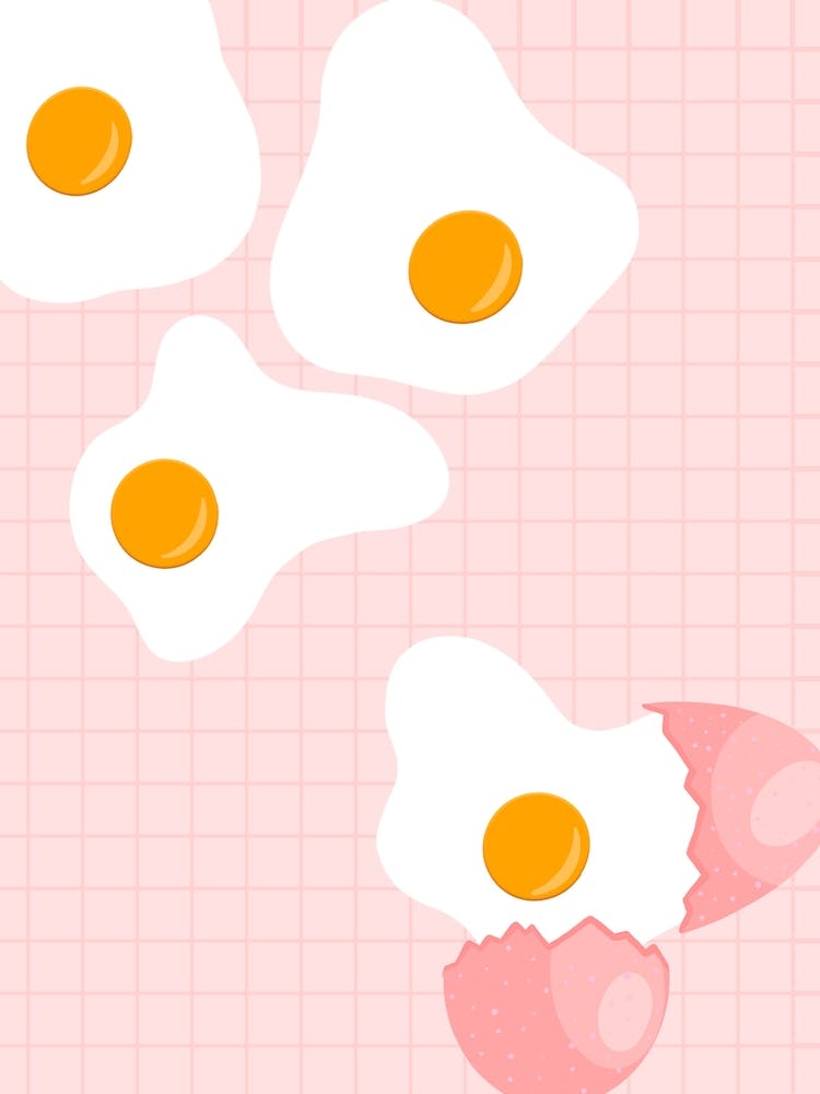 Fried Eggs Pink