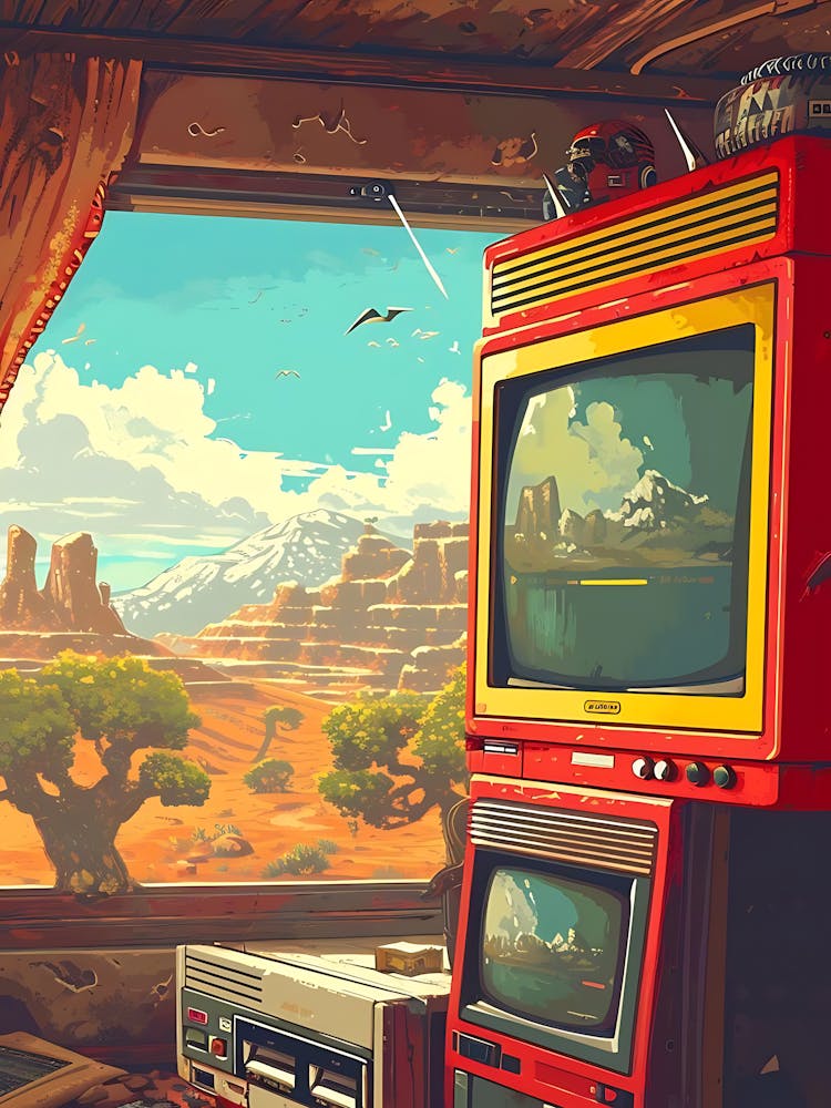 Retro Tv Room