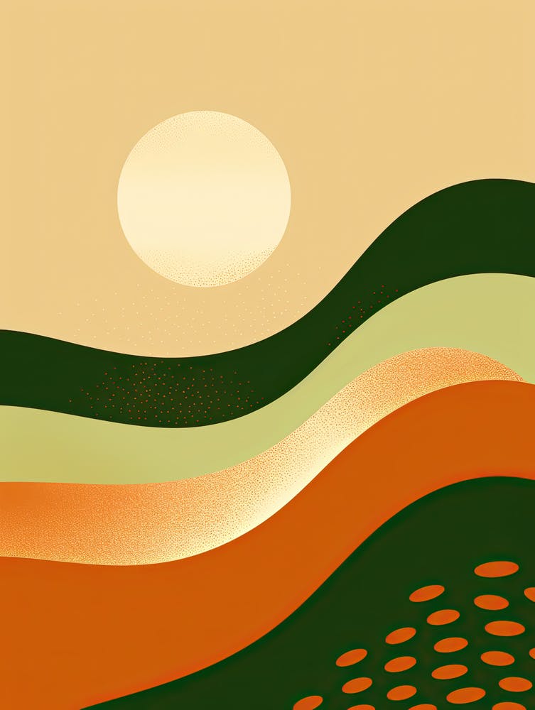 Risograph Resonance; Abstract Vintage Echoes