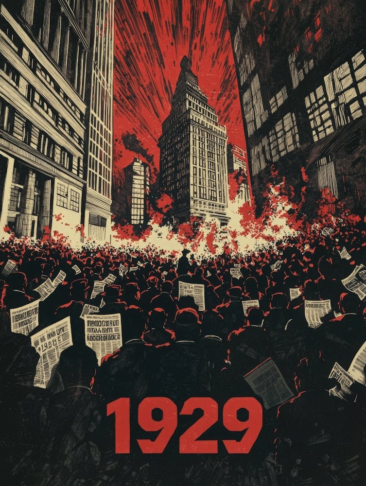 Aihrgdesign Ein Poster im Vintage-Nachrichtenstil, das die Panik O 728b526f B3df 4b4e Af1e 68ae85f74a30 3 einfängt