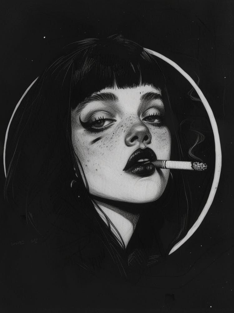 The Dark Cigarette Girl