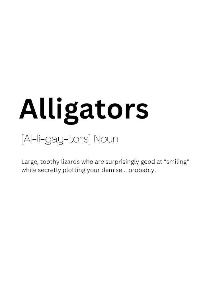 Alligators Definition Meaning