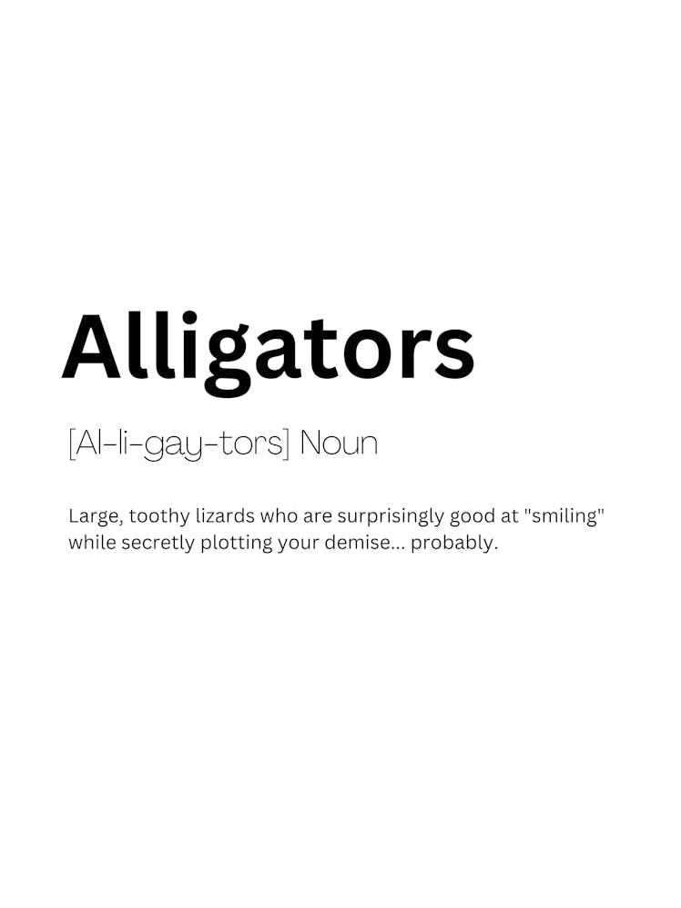 Alligators Definition Meaning