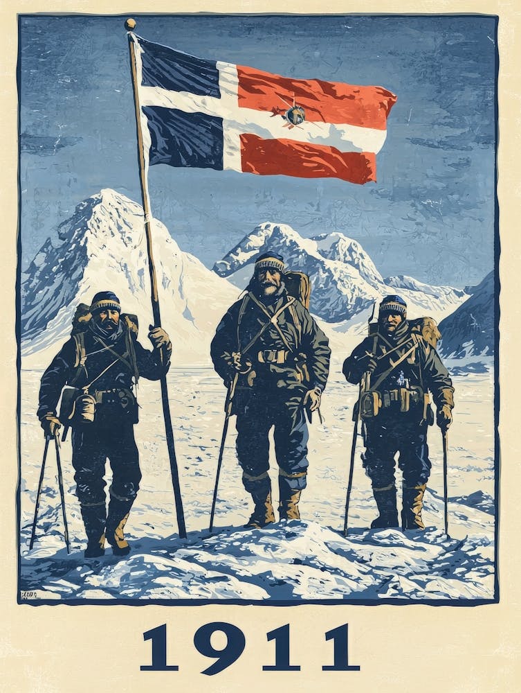 Aihrgdesign Une Affiche de Voyage Vintage Célébrant Le 1911 Norw B322ff55 79dc 4648 A0c0 C4508da18f6e 2
