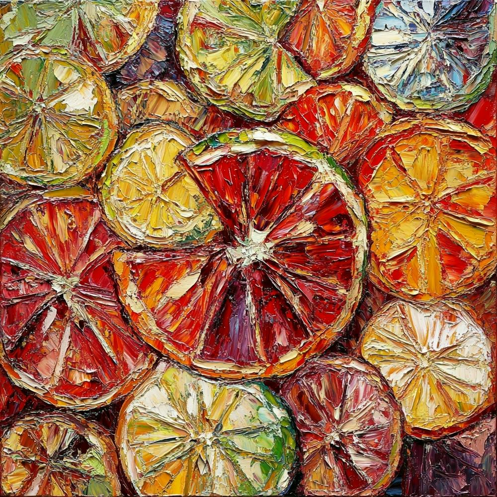 Citrus Slices Art