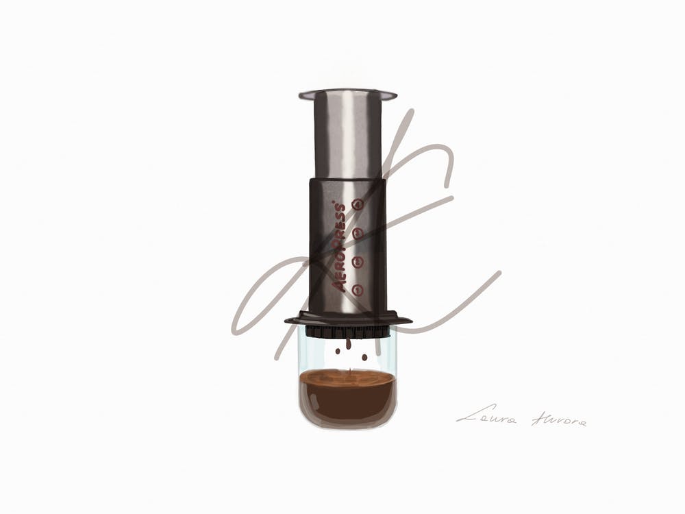 Aeropress drawing