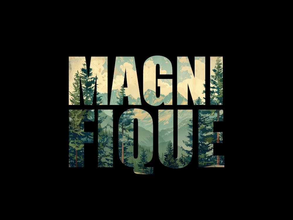 Magnifique Poster Retro Landscape Illustration 7