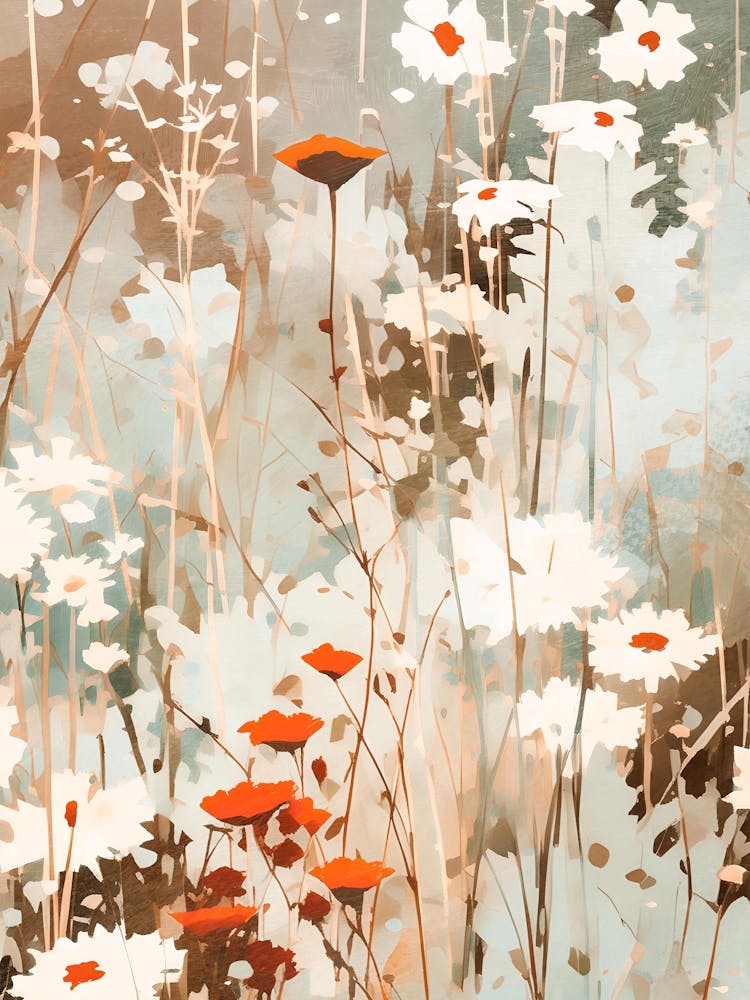 Wildflowers Abstract, Floral Art 3