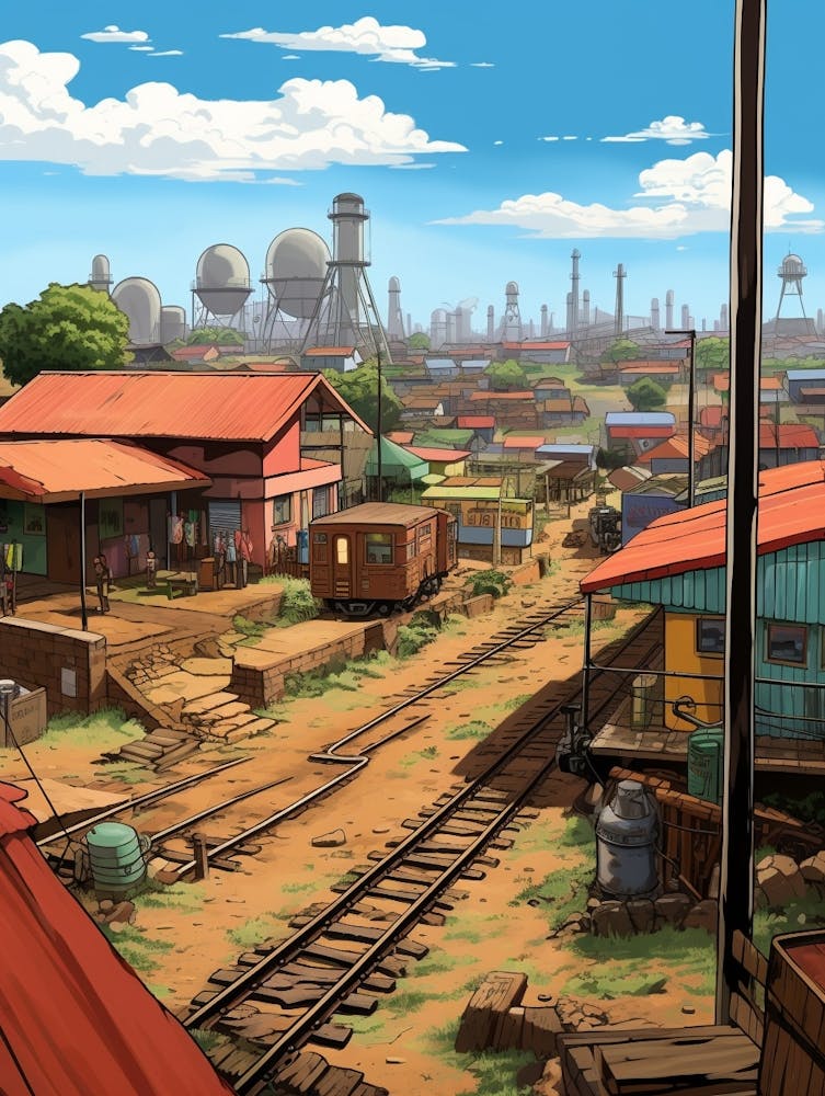 Soweto Johannesburg Cartoon 1