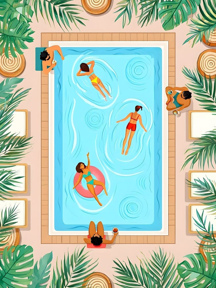 People Swimming In The Pool