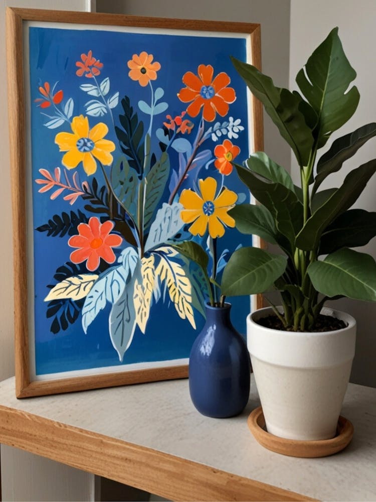 Flowers In Blue