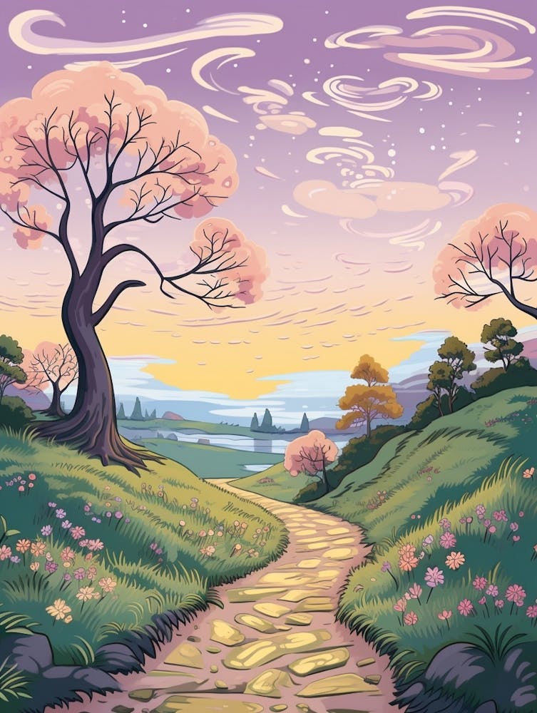 The Westweg Germany Hike Illustration