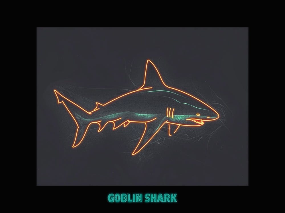 Neon Goblin Shark 5 Poster