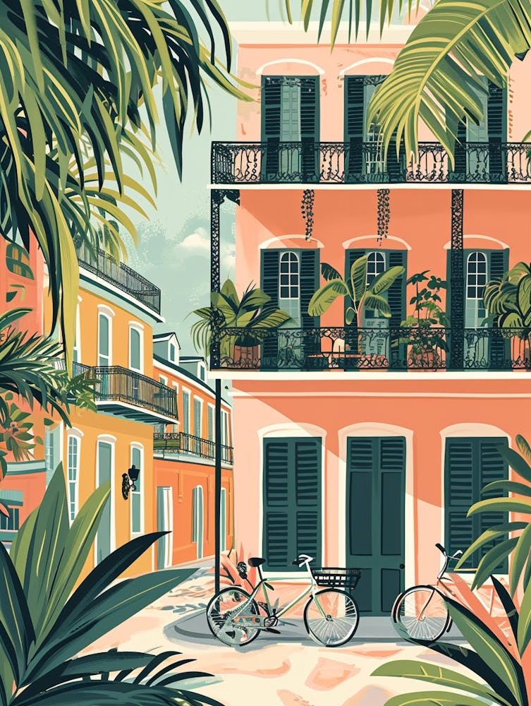 Frenchmen Street Storybook Illustration 3