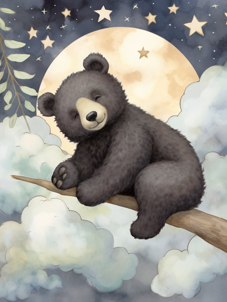 Sleeping Baby Black Bear 1