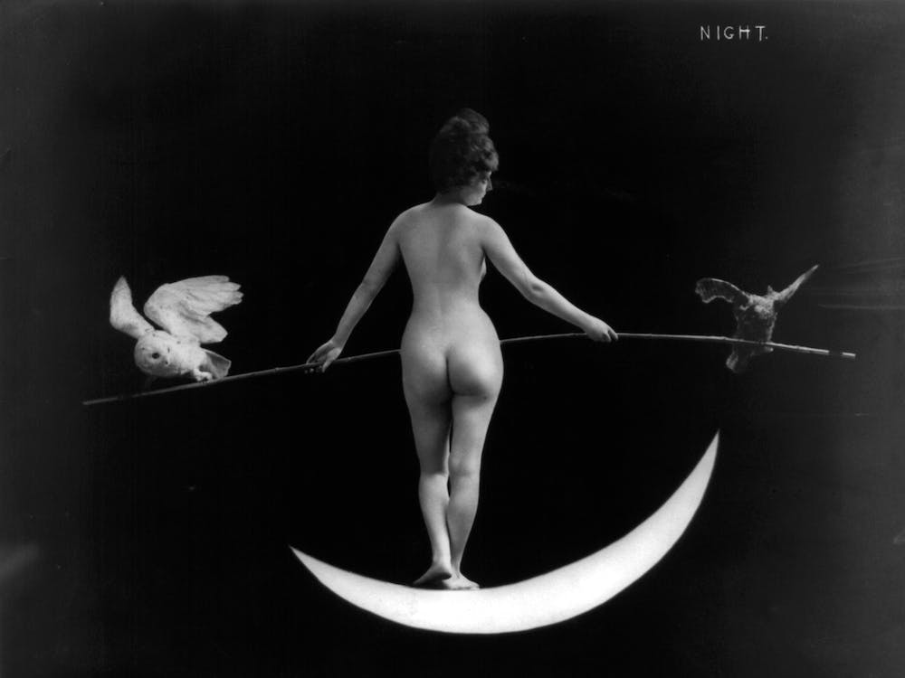 Nude Photograph With Owls, Fb Johnson