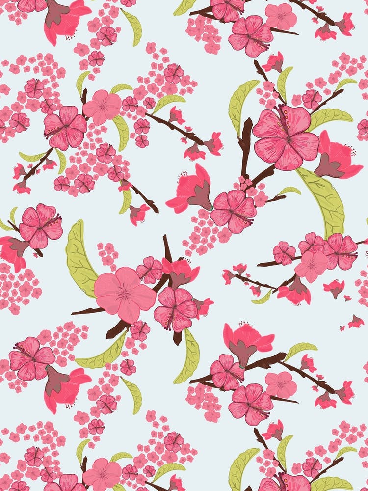 Sakura Flowers Pattern