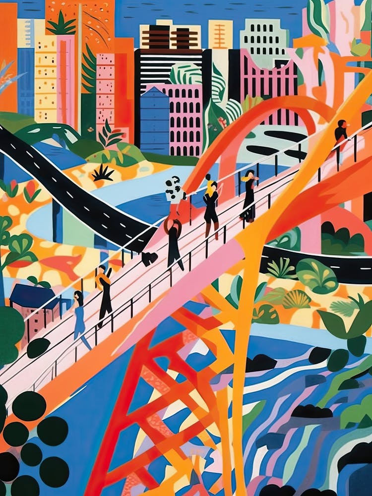 Helix Bridge Singapore Colourful 4