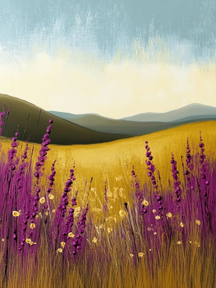 Field Of Purple Flowers