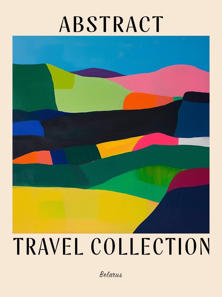 Abstract Travel Collection Poster Belarus 1