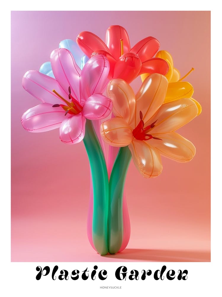 Dreamy Inflatable Flowers Poster Honeysuckle 3