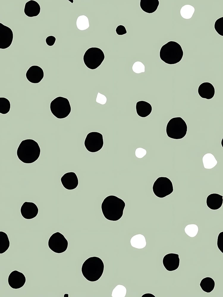 Sage Green Floral Brushwork 1