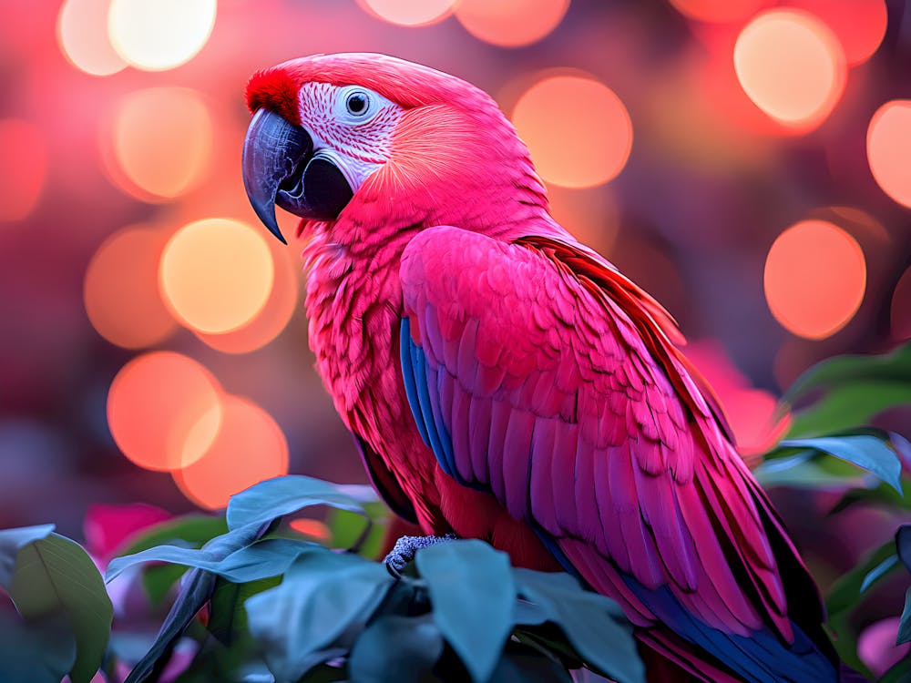 Exotic Parrot in Vibrant Colors: A Symbol of the Rainforest