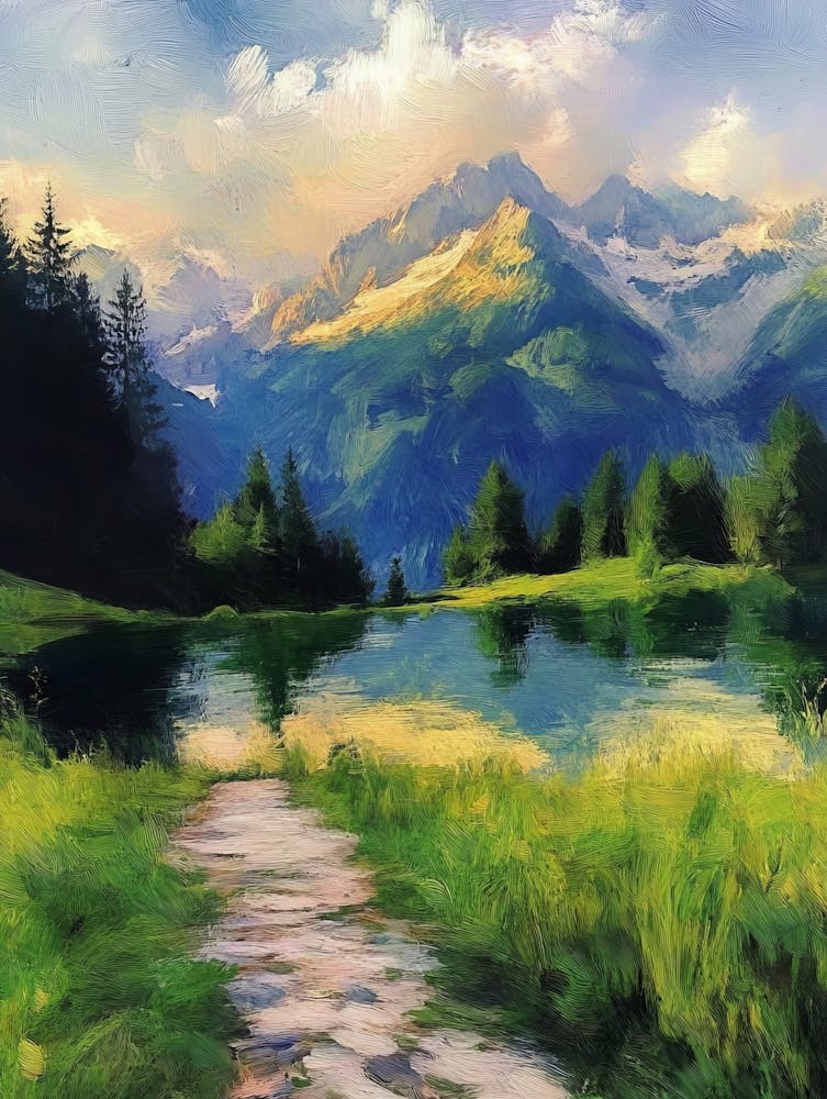 Switzerland Mountains Landscape View