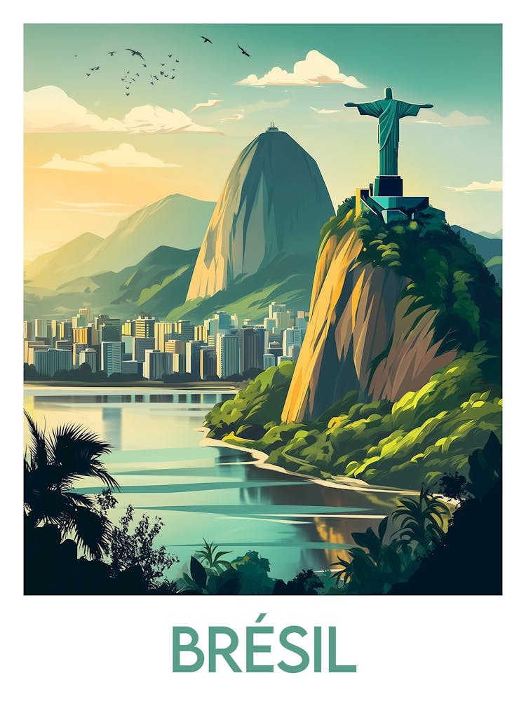 Affiche de voyage Brésil