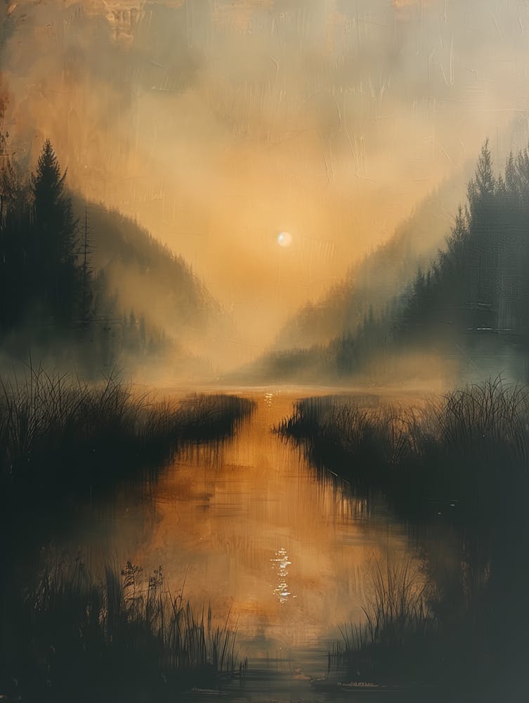 Sunrise Over The River