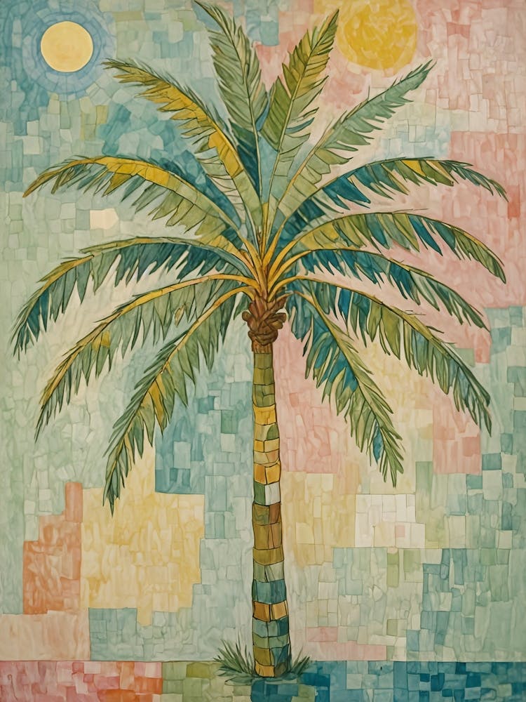Pixelated Palm Tree no3